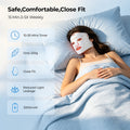 Morfone Red Light Therapy for Face with Cooling Gel Pack, 4 Modes LED Face Mask, 850nm NIR & 660nm Red Light Mask Home Travel Gift