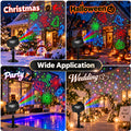 Morfone Halloween Projector Lights, 2 in 1 Waterproof Holiday Projector Lights with Remote, Halloween Decorations Lighting for Outside Home Party House Decor