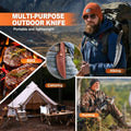 ACMETOP Feather Knife Professional Viking Knife Meat Cleaver Butcher Knife Boning Knife for Kitchen Camping Chef Knives Gifts for Men Women