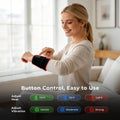 Morfone Red Light Wrist & Hand Wrap, Cordless Wrist Hand Massager with 3 Heat & 3 Vibration, Portable Heated Wrist Brace, Black