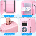 BEICHEN Mini Fridge, 6 Liter/8 Can Small Fridge, AC/DC Portable Skincare Fridge, Cooler and Warmer Refrigerators