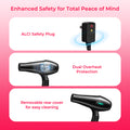 Morfone Hair Dryer, High-Speed Professional Ionic Blow Dryer with Hair Diffuser & Nozzle for Women & Men