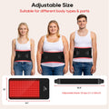 Morfone Red Light for Body, 10000mAh Cordless Portable Infrared Light Pad, 24" x 12" Red Light Mat with Timer, 660 & 850nm Infrared Heating Pad for Back Shoulder Knee Joint Waist