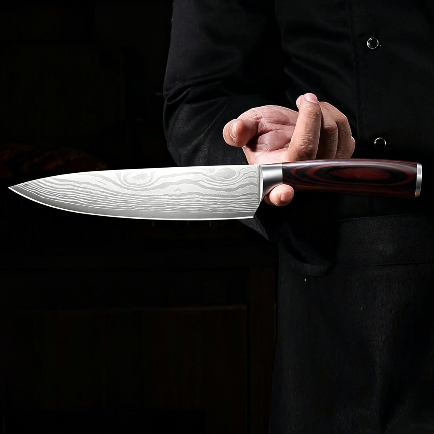 ACMETOP 8 Inch Chef Knife, High Carbon Stainless Steel Kitchen Knife, Non-slip Ultra Sharp Cooking Knives with Ergonomic Handle