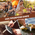 ACMETOP Chef Kitchen Knife, Viking Boning Knife for Meat Cutting, Hand Forged High Carbon Steel Cooking Cutting Knife for Home Camping BBQ