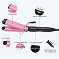 Morfone 3 Jumbo Barrel Curling Iron Wand 22mm Hair Waver Temperature Adjustable Ceramic Big Waves Hair Crimper