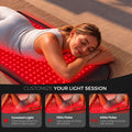 Morfone Red Light Mat for Body, 31" x 14" Red Light Pad, 660nm & 850nm