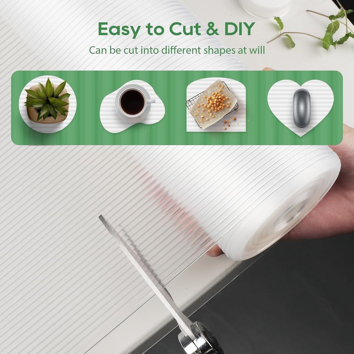 Anoak Shelf Liner Cabinet Liner, Non Adhesive Washable 22 Inch x 10 FT(120 Inch) Waterproof Durable Non-Slip Shelf Liner for Kitchen, Drawer, Refrigerator