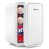 BEICHEN Mini Fridge, 6 Liter/8 Can Small Fridge, AC/DC Portable Skincare Fridge, Cooler and Warmer Refrigerators for Bedroom, Skincare, Beverage, Office, Dorm, Car, White