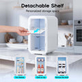 BEICHEN Mini Fridge, 6 Liter/8 Can Small Fridge, AC/DC Portable Skincare Fridge, Cooler and Warmer Refrigerators for Bedroom, Skincare, Beverage, Office, Dorm, Car, White