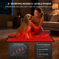 Morfone Red Light Mat for Body, 36" x 20" Red Light Pad, 660nm & 850nm