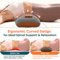 Morfone Back Massager with Heat and Vibration, Ergonomic Lumbar Support Pillow for Lower Back Relaxation, Deep Tissue Massager for Bed, Chair, Office, Home Use