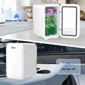 BEICHEN Mini Fridge, 6 Liter/8 Can Small Fridge, AC/DC Portable Skincare Fridge, Cooler and Warmer Refrigerators for Bedroom, Skincare, Beverage, Office, Dorm, Car, White
