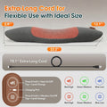 Morfone Back Massager with Heat and Vibration, Ergonomic Lumbar Support Pillow for Lower Back Relaxation, Deep Tissue Massager for Bed, Chair, Office, Home Use