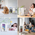 BEICHEN Mini Fridge, 6 Liter/8 Can Small Fridge, AC/DC Portable Skincare Fridge, Cooler and Warmer Refrigerators for Bedroom, Skincare, Beverage, Office, Dorm, Car, White
