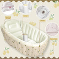 Morfone Inflatable Baby Bathtub for Newborn to Toddler, Portable Baby Tub with Built-in Air Pump, Collapsible Shower Basin for Easy Storage