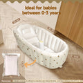 Morfone Inflatable Baby Bathtub for Newborn to Toddler, Portable Baby Tub with Built-in Air Pump, Collapsible Shower Basin for Easy Storage