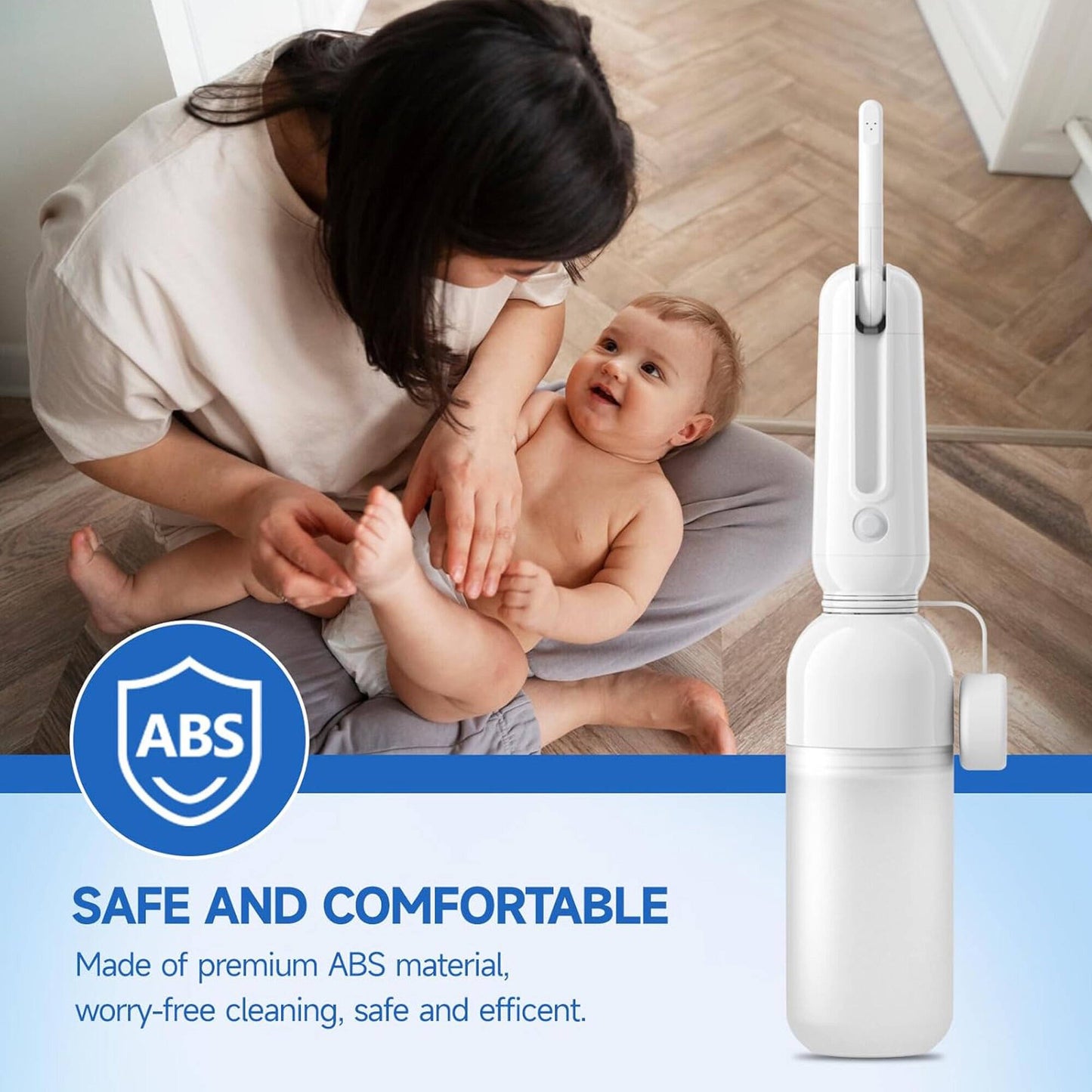 Morfone Portable Bidet for Travel, High Pressure Electric Handheld Sprayer 350ML with Dual Spray Modes, Rechargeable Waterproof Travel Bidet for Women, Men
