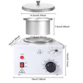 Morfone Wax Warmer for Hair Removal, Professional Waxing Kit for Women, Single Pot Wax Heater with Adjustable Temperature (White)