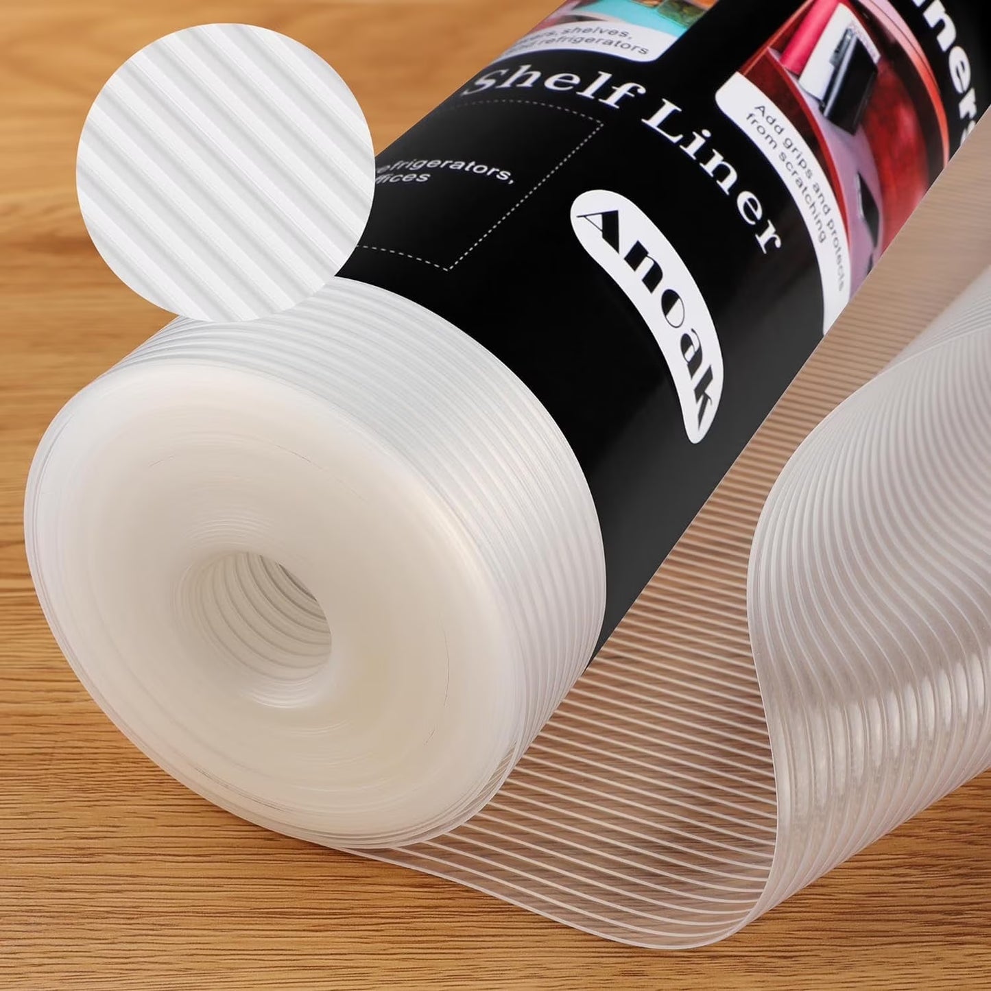 Anoak Cabinet Liner, Non Adhesive, Washable 16 Inch x 20 FT(240 Inch) Waterproof Durable Non-Slip Shelf Liner for Kitchen, Drawer, Refrigerator