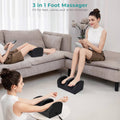Morfone Shiatsu Foot Massager with Heat, Foot and Calf Massager with Roller, Deep Massage for Relaxation, Gifts for Women & Men, Black
