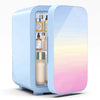 BEICHEN Mini Fridge, 6 Liter/8 Can Skincare Fridge, 110V AC/DC Portable Thermoelectric Cooler & Warmer Refrigerators for Bedroom, Dorm, Office, Car, Blue
