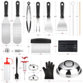Morfone 137PCS Griddle Accessories Kit, Flat Top Grill Accessories Set for Blackstone and Camp Chef, Professional Stainless Steel Grill Tools Set for Men Women Outdoor BBQ and Camping