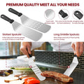Morfone 137PCS Griddle Accessories Kit, Flat Top Grill Accessories Set for Blackstone and Camp Chef, Professional Stainless Steel Grill Tools Set for Men Women Outdoor BBQ and Camping