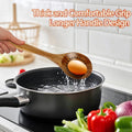 ACMETOP Wooden Spoons for Cooking, 5 Pcs Natural Teak Kitchen Utensil Set , Wooden Cooking Utensils Set for Nonstick Pans & Cookware
