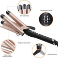 Morfone 3 Jumbo Barrel Curling Iron Wand 22mm Hair Waver Temperature Adjustable Ceramic Big Waves Hair Crimper