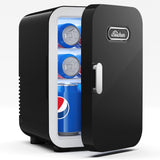 Mini Fridge, 6L/8 Can Portable Small Refrigerator Cool& Warm AC/DC
