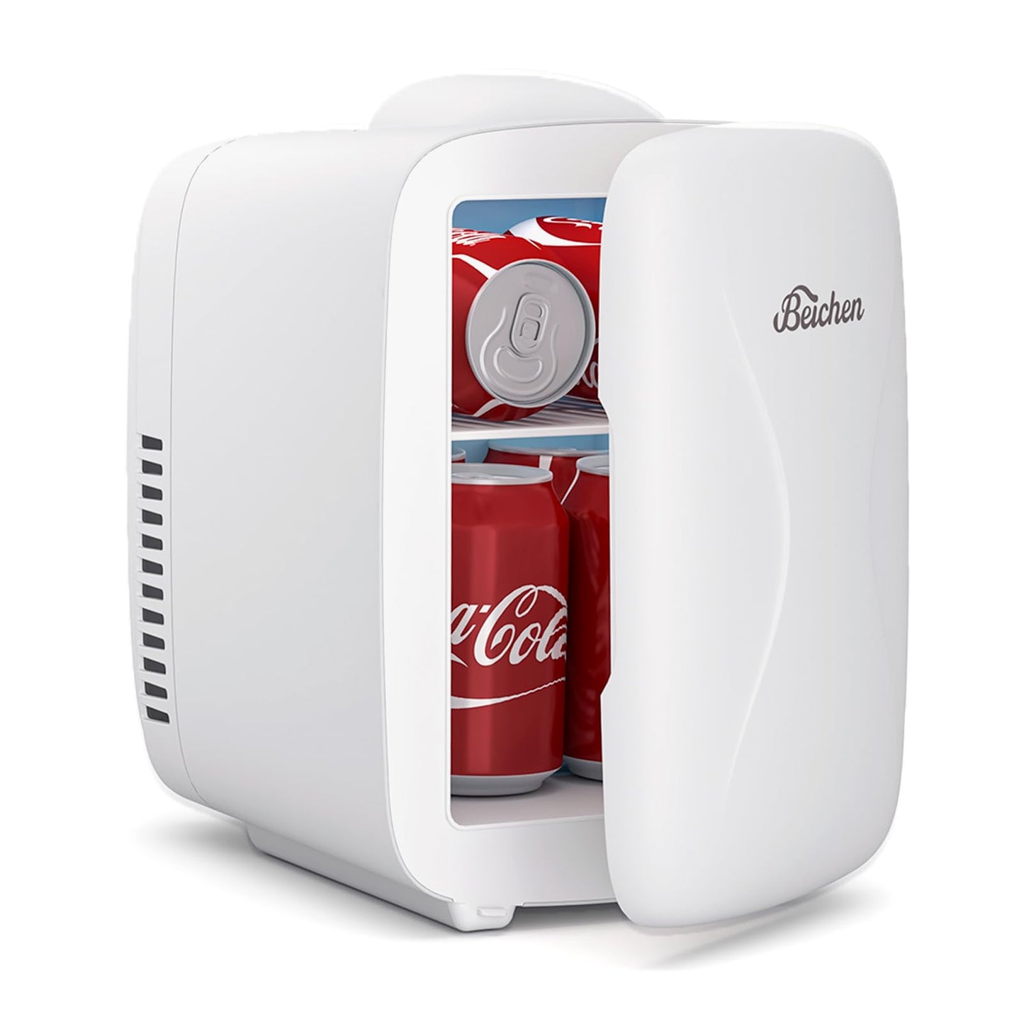 White Mini Fridge for Bedroom, 4L Skincare Cooler & Warmer