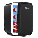 Black Mini Fridge for Bedroom – 6L Dual-Mode Cooler & Warmer