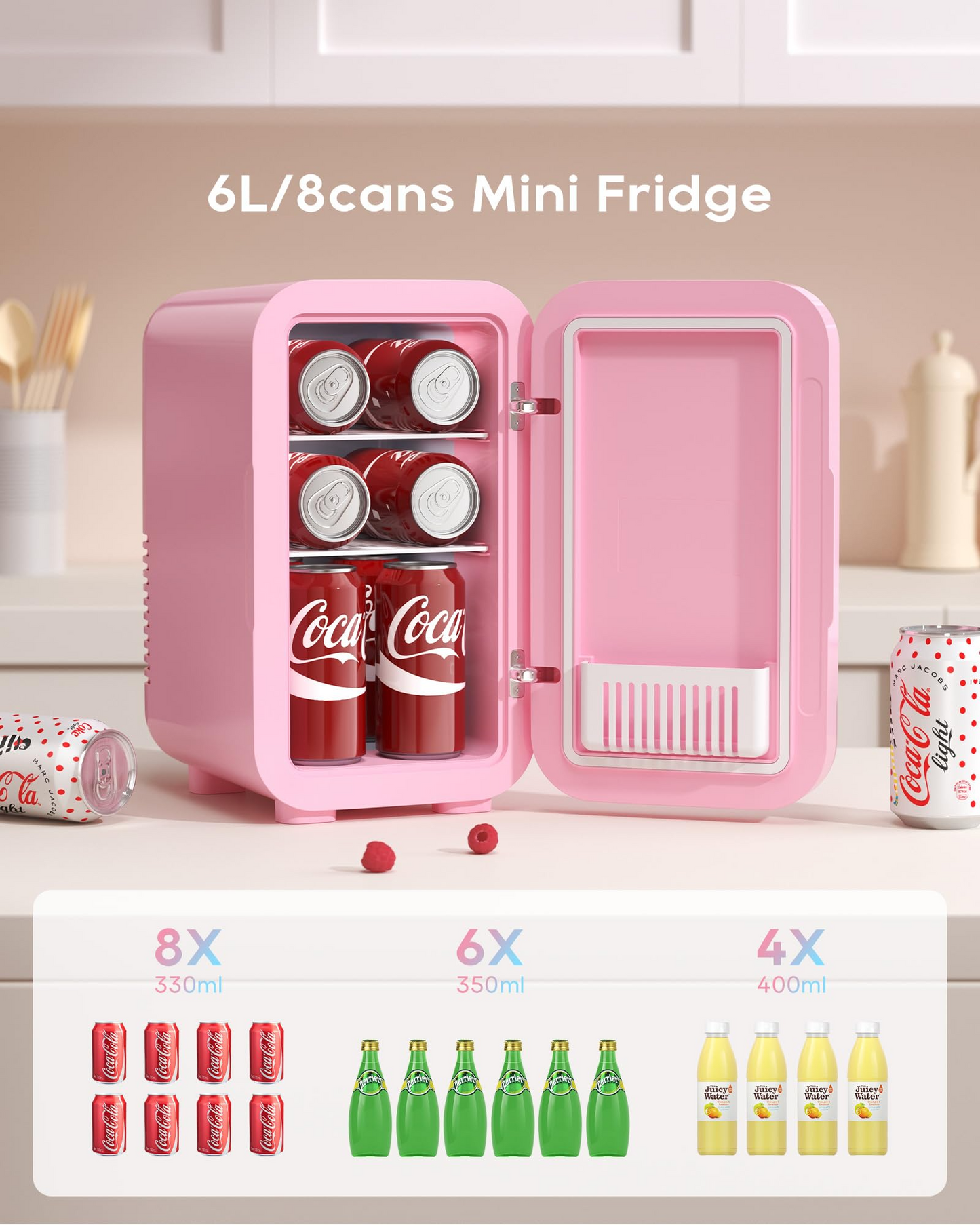 Skincare Fridge | 6 Liter Mini Fridge for Cosmetics & Beauty