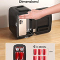 BEICHEN Mini Fridge, 4 Liter/6 Can Portable Personal Refrigerator AC/DC