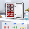 Black Mini Fridge for Bedroom – 6L Dual-Mode Cooler & Warmer
