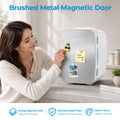 BEICHEN Mini Fridge, 4 L/6 Can Small Fridge for Bedroom, Car, Office, AC/DC