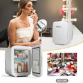 White Mini Fridge for Bedroom, 4L Skincare Cooler & Warmer