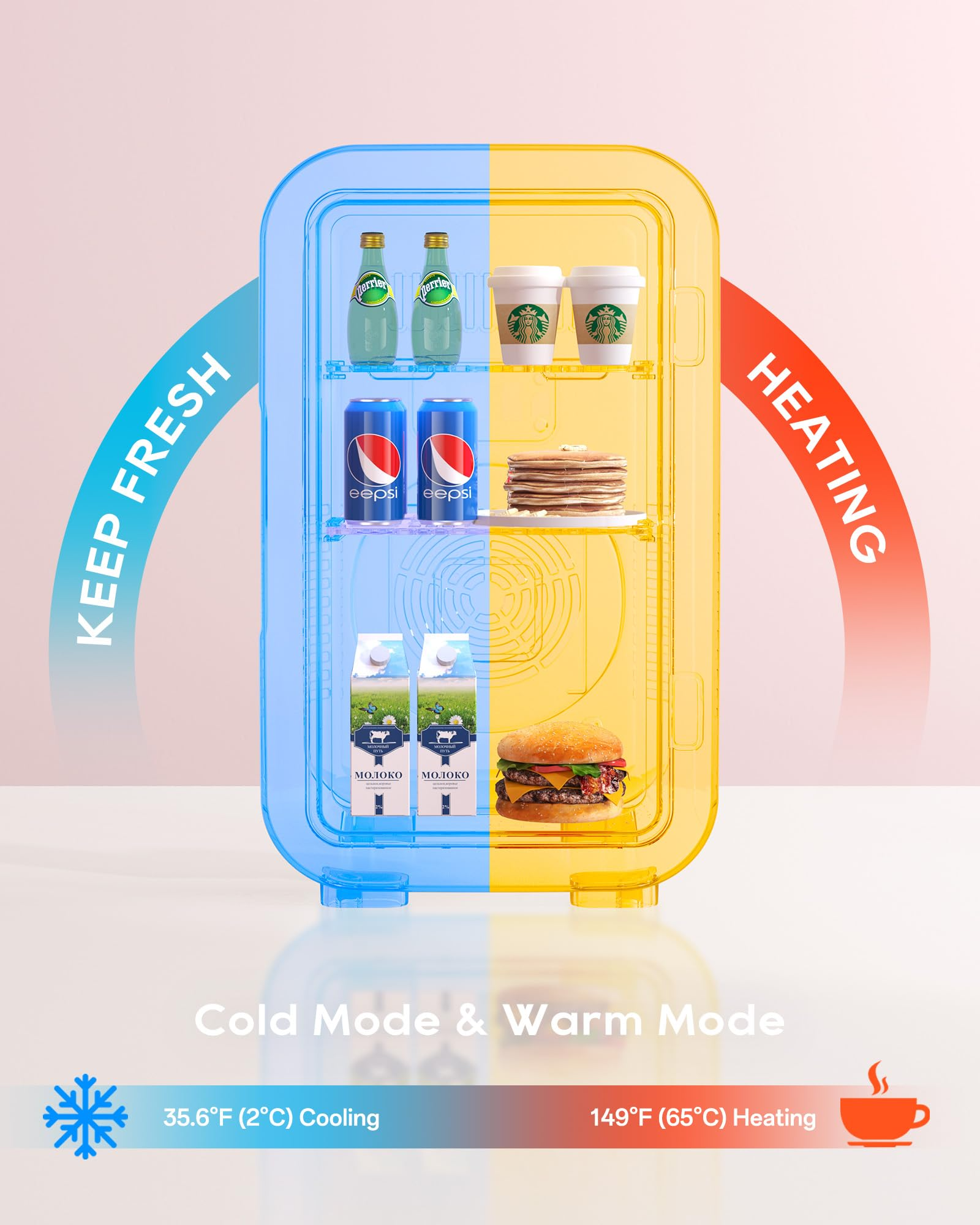 Skincare Fridge | 6 Liter Mini Fridge for Cosmetics & Beauty