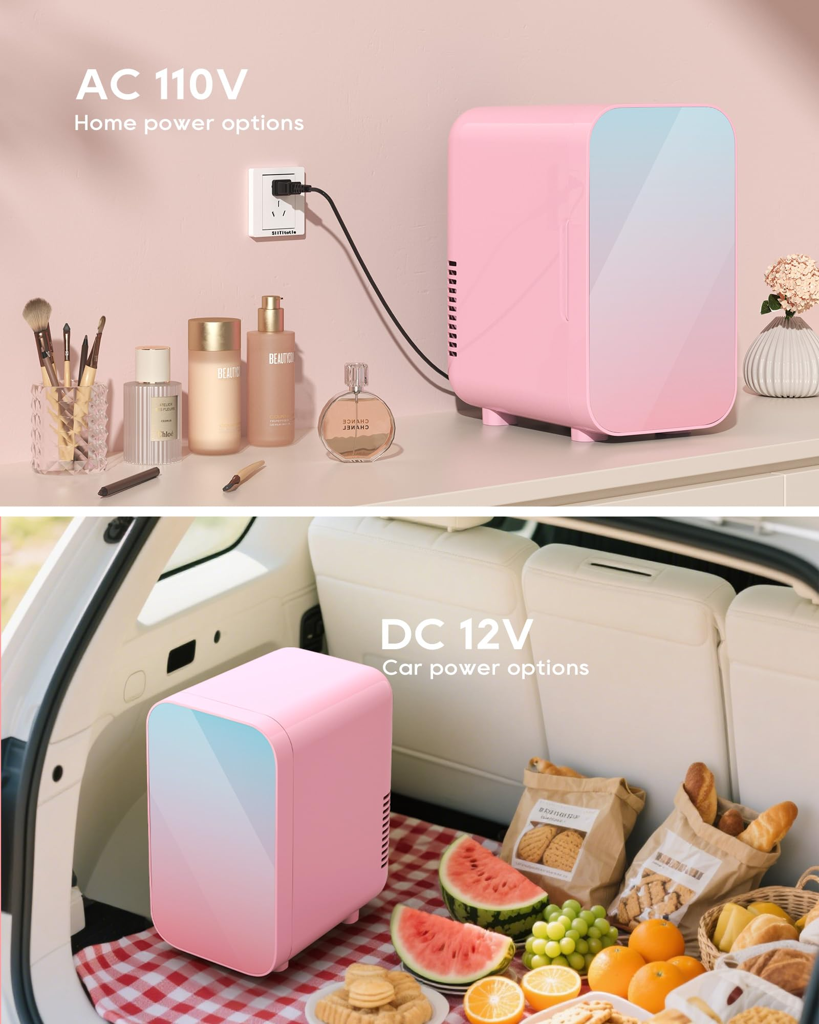 Skincare Fridge | 6 Liter Mini Fridge for Cosmetics & Beauty