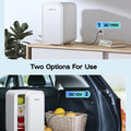 White Mini Fridge 6L | 110V AC/DC Portable Thermoelectric Cooler & Warmer