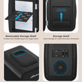 BEICHEN Mini Fridge, 4 Liter/6 Can Portable Personal Refrigerator AC/DC