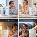 Mini Fridge, 6L/8 Can Portable Small Refrigerator Cool& Warm AC/DC