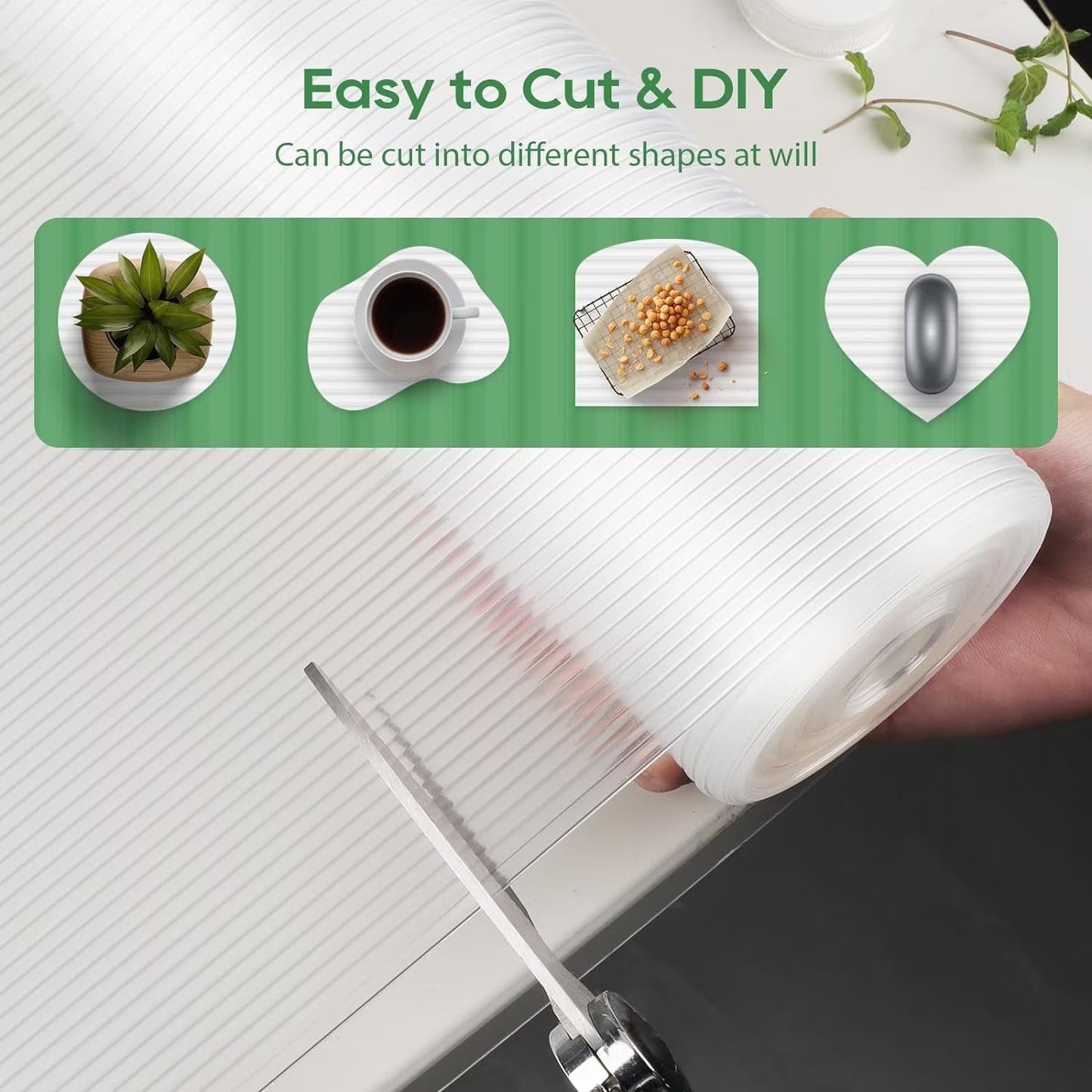 Anoak Shelf Liner Cabinet Liner, Non Adhesive Drawer Liner, Washable 17.5 Inch x 10 FT(120 Inch) Waterproof Durable Non-Slip Shelf Liner for Kitchen, Drawer, Refrigerator