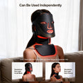 Morfone Red Light Therapy for Face and Neck, 4 Modes Face Mask Light Therapy with Neck Masks, 850nm Infrared & Red Light Mask for At-Home & Travel, Ideal Gift for Woman