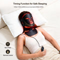 Morfone Red Light Therapy for Face and Neck, 4 Modes Face Mask Light Therapy with Neck Masks, 850nm Infrared & Red Light Mask for At-Home & Travel, Ideal Gift for Woman