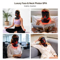 Morfone Red Light Therapy for Face and Neck, 4 Modes Face Mask Light Therapy with Neck Masks, 850nm Infrared & Red Light Mask for At-Home & Travel, Ideal Gift for Woman